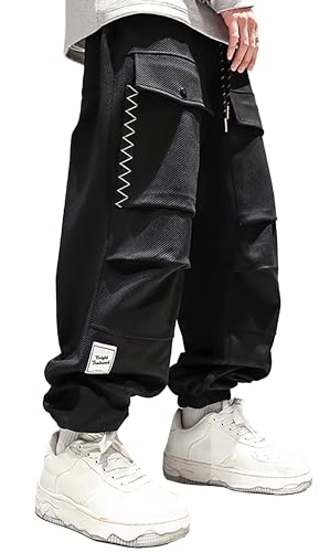 Amazon.com: MOKEWEN Unisex Y2K Techwear Cargo Pants Baggy Harajuku